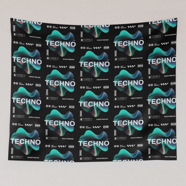 Item preview, TECHNO  - Y2K Thingy (White)  designed and sold by Discothreadz.