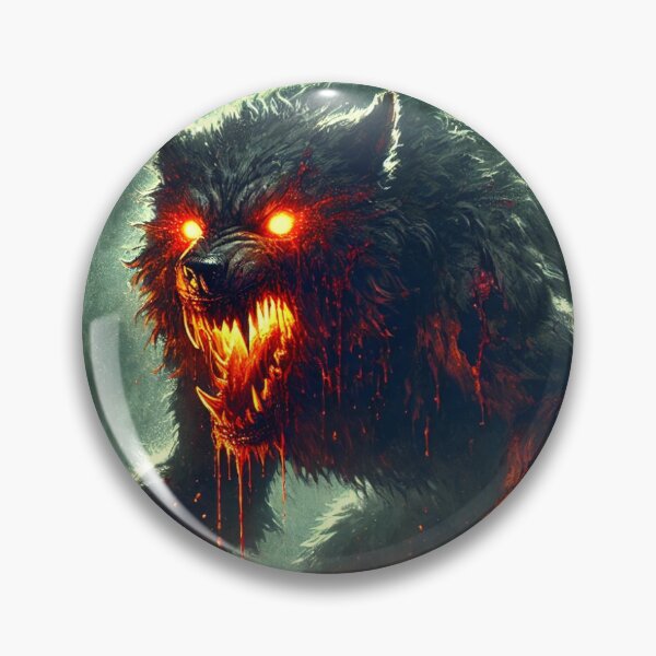Item preview, Fiery-Eyed Wolf of the Mist || Halloween designed and sold by CallSticker.