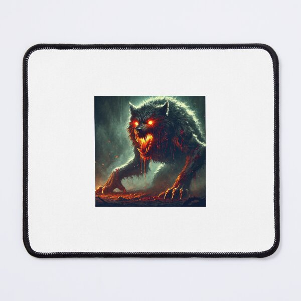 Item preview, Fiery-Eyed Wolf of the Mist || Halloween designed and sold by CallSticker.