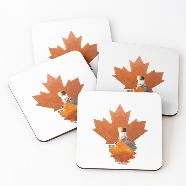 Item preview, Maple Syrup in a maple leaf shape bottle/handwritten tag designed and sold by VeenaNair23.