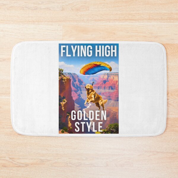 Item preview, Flying High Golden Style: Adorable Golden Retriever Skydiving Over the Grand Canyon designed and sold by Fredster1966.