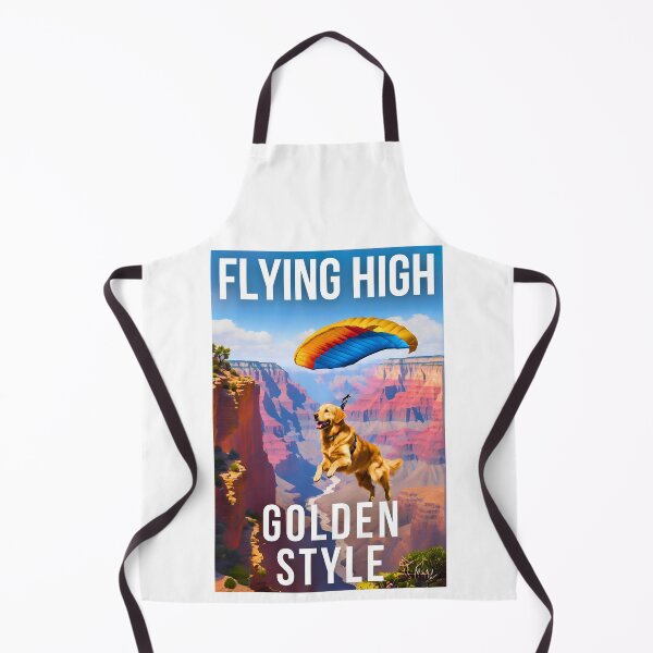 Item preview, Flying High Golden Style: Adorable Golden Retriever Skydiving Over the Grand Canyon designed and sold by Fredster1966.