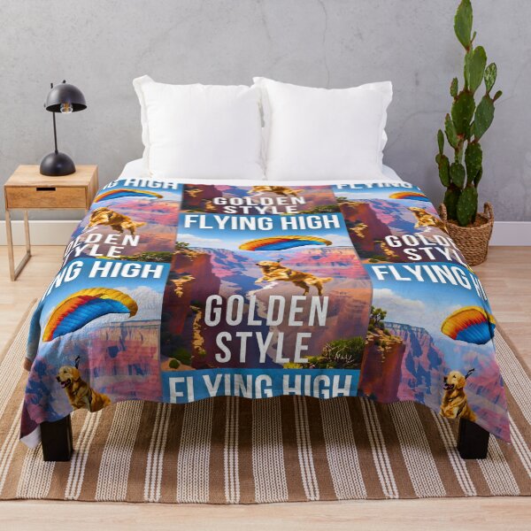 Item preview, Flying High Golden Style: Adorable Golden Retriever Skydiving Over the Grand Canyon designed and sold by Fredster1966.