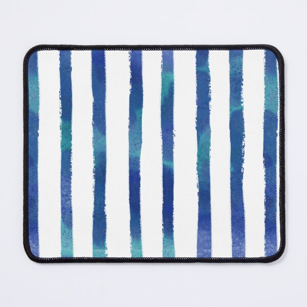 Item preview, Watercolour stripes in navy blue designed and sold by PP-Patterns.