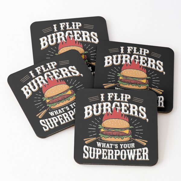 Item preview, I Flip Burgers, What’s Your Superpower?” - Grill Master Design designed and sold by love3617.