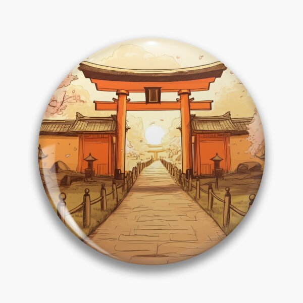 Item preview, Ancient Japanese Town at Sunset  designed and sold by kmm17500.