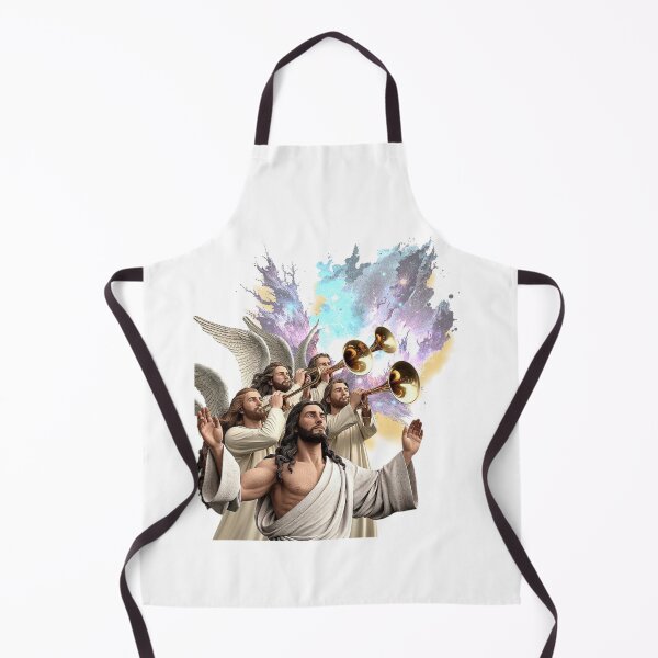 Item preview, Heavenly Jesus and Archangels with Trumpets designed and sold by DivineHaven.