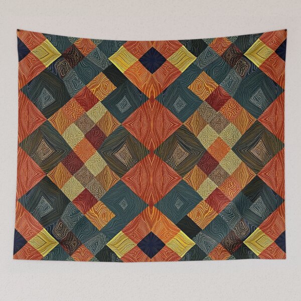 Item preview, Harlequin pattern #33 designed and sold by Kaleidoscope Print.
