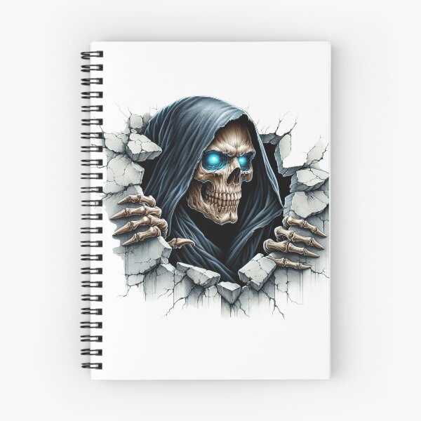 Item preview, The Grim Breakthrough - Skull with Glowing Eyes designed and sold by arindacreative.