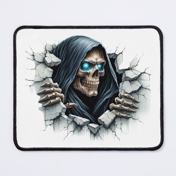 Item preview, The Grim Breakthrough - Skull with Glowing Eyes designed and sold by arindacreative.