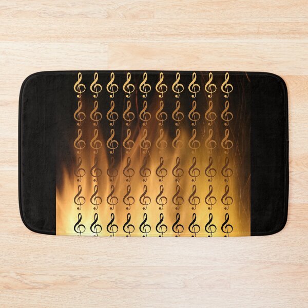 Item preview, Treble Clefs On Fire Graphic designed and sold by BrightrDayMusicArt.