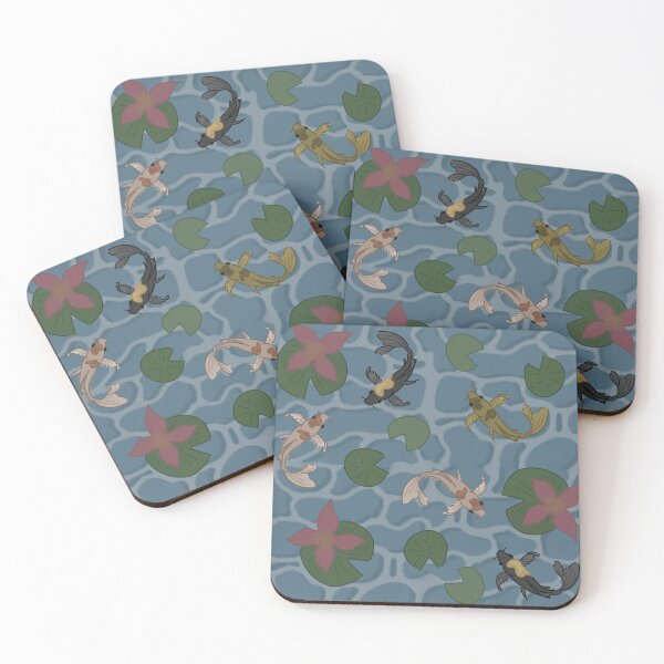 Item preview, Peaceful Koi Fish Pond Print designed and sold by spaceoctopus888.