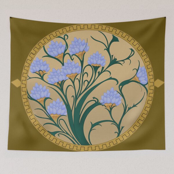 Item preview, Golden Floral Emblem designed and sold by SkyMist.