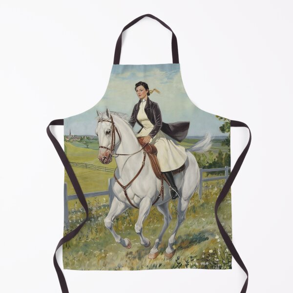 Item preview, Woman Riding Horse Countryside Portrait John Collier Style designed and sold by Vicky021.