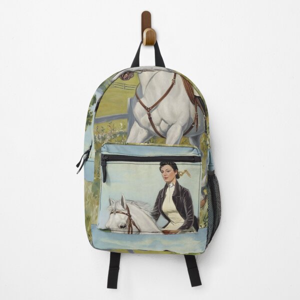 Item preview, Woman Riding Horse Countryside Portrait John Collier Style designed and sold by Vicky021.