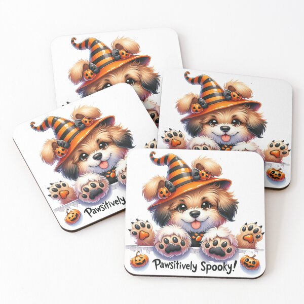 Item preview, Pawsitively Spooky - Halloween Puppy Fun designed and sold by arindacreative.