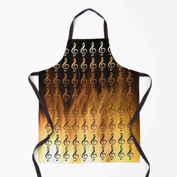 Item preview, Treble Clefs On Fire Graphic designed and sold by BrightrDayMusicArt.
