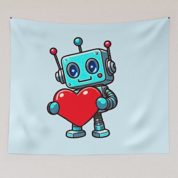 Item preview, Robot With A Heart designed and sold by Myra365Art.