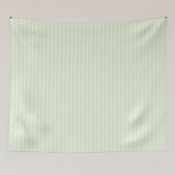 Item preview, Soft Bloom: A Gentle Flower on Pastel Light Green Pattern, Unique designed and sold by villacreativa.
