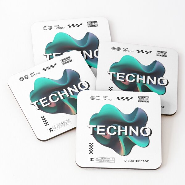 Item preview, TECHNO  - Y2K Thingy (White) designed and sold by Discothreadz.