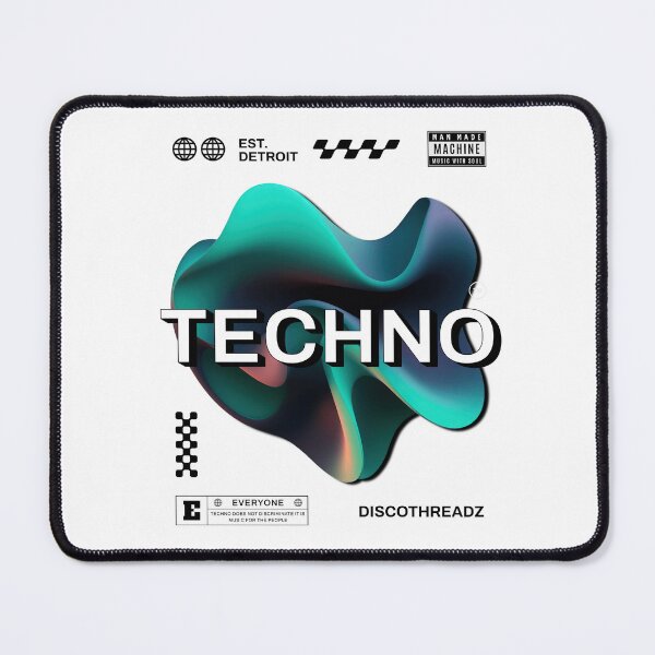Item preview, TECHNO - Y2K Thingy (White) designed and sold by Discothreadz.