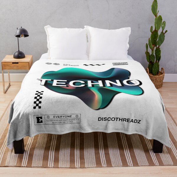 Item preview, TECHNO - Y2K Thingy (White) designed and sold by Discothreadz.