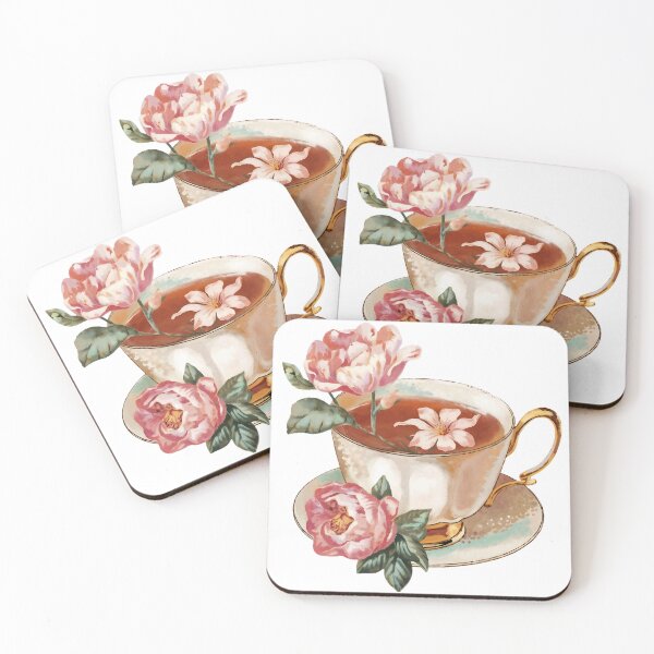 Item preview, Vintage Tea And Flowers designed and sold by VeilArtistry.