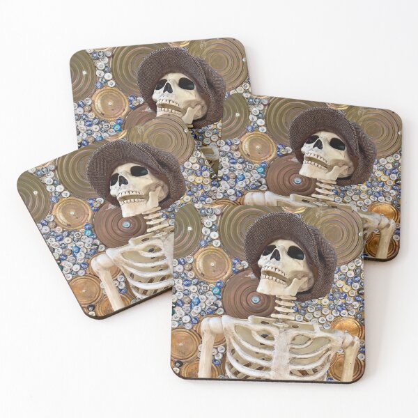 Item preview, Joe the Skeleton Posing in Front of an Ordinate Door designed and sold by Betsy Phillips.