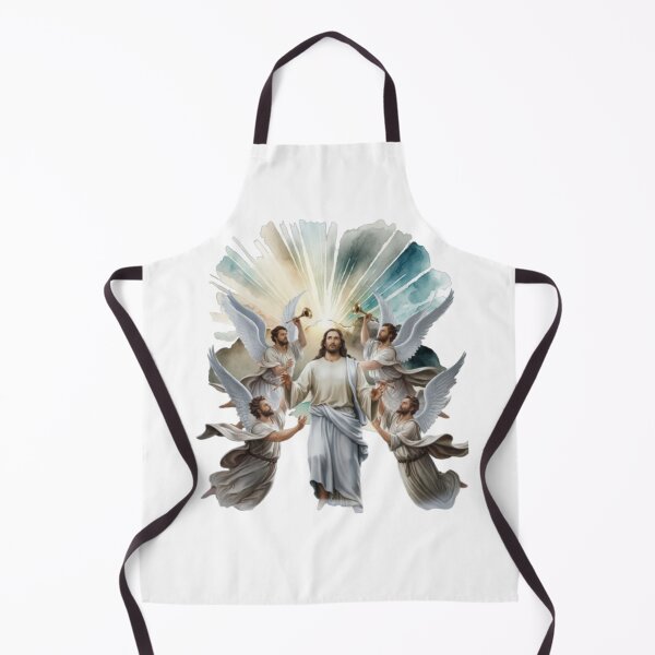 Item preview, Heavenly Jesus and Archangels with Trumpets designed and sold by DivineHaven.