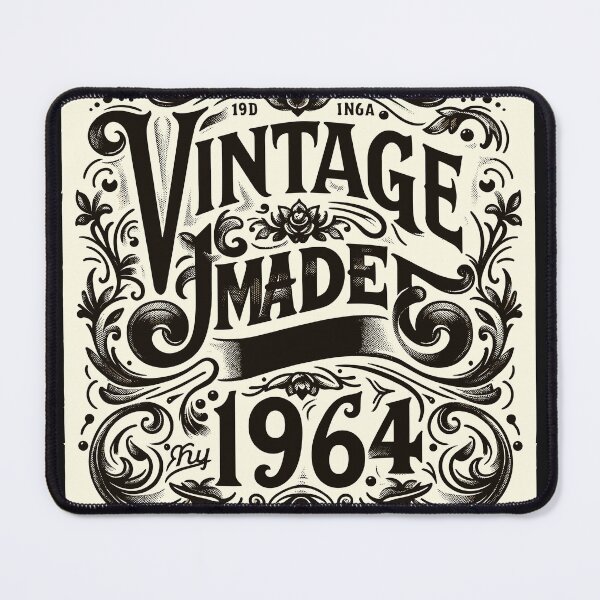 Item preview, Vintage "Made in 1964" Design | Retro 60th Birthday Artwork designed and sold by DentonRose.