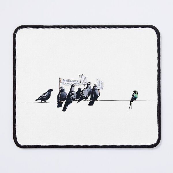Item preview, Banksy immigration art designed and sold by Inspiro Studio.