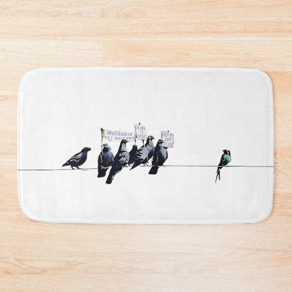 Item preview, Banksy immigration art designed and sold by Inspiro Studio.