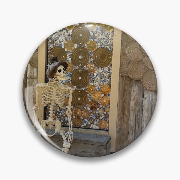 Item preview, Joe the Skeleton Sitting in Front of His Front Door designed and sold by Betsy Phillips.