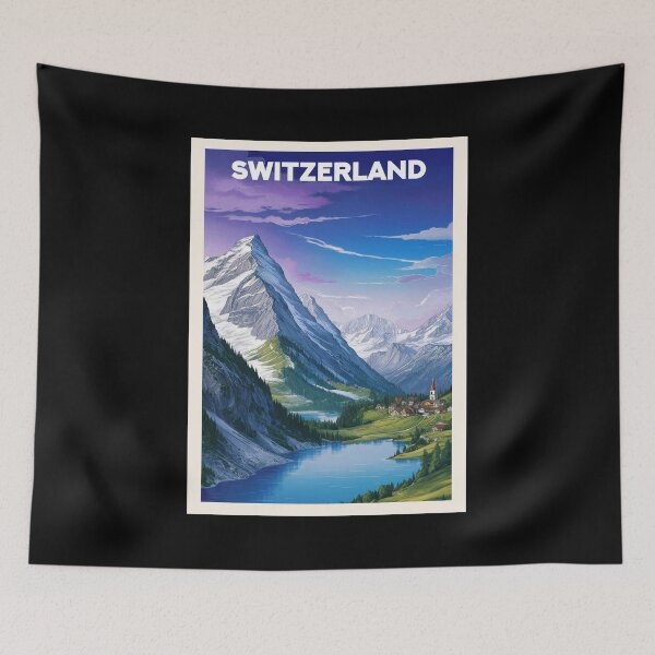 Item preview, Switzerland, Travel Art designed and sold by PinkandP.