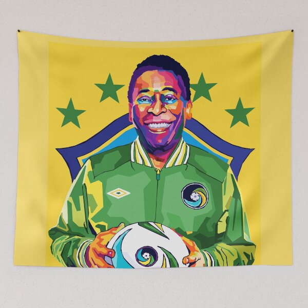 Item preview, Pele Legendary Brazil Wpap Pop Art designed and sold by stellmutha.