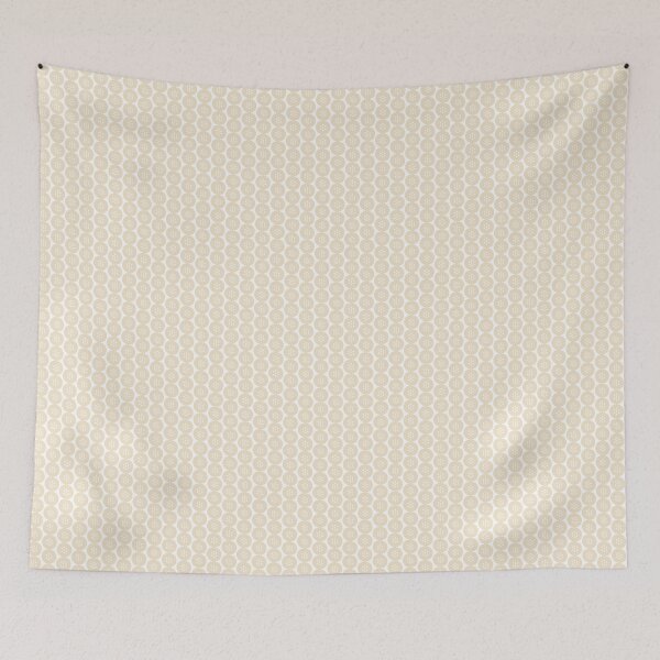 Item preview, Soft Bloom: A Gentle Flower on Pastel Creme Pattern, Unique designed and sold by villacreativa.