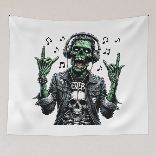 Item preview, Zombie Metalhead designed and sold by CodeKatana.
