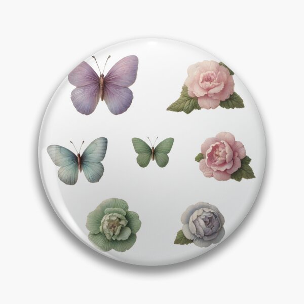 Item preview, butterflys and flowers designed and sold by II0FU5.