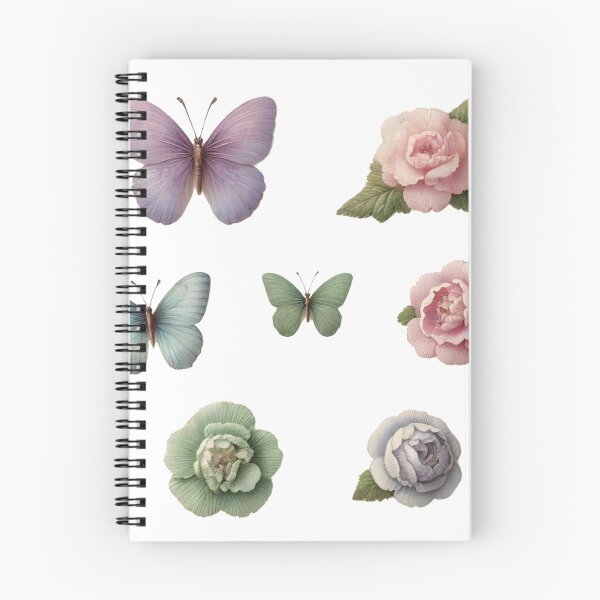 Item preview, butterflys and flowers designed and sold by II0FU5.