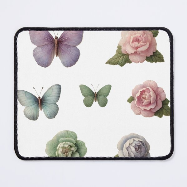 Item preview, butterflys and flowers designed and sold by II0FU5.