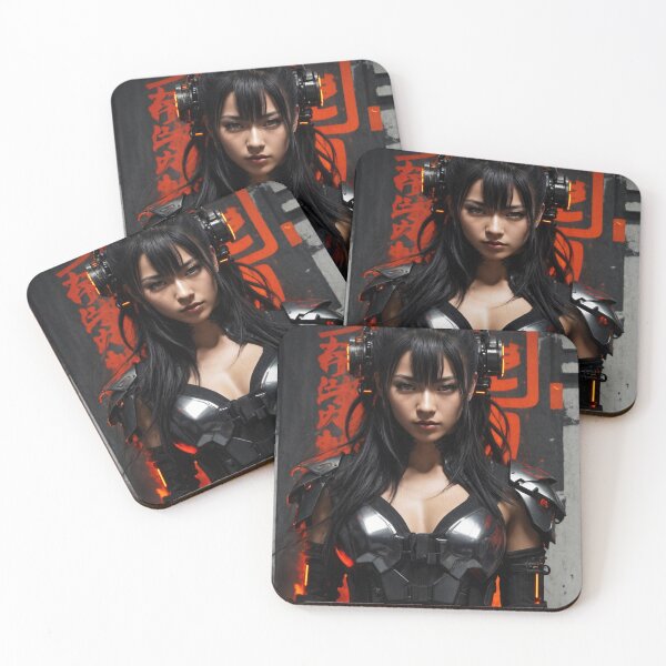 Item preview, Lena Lethalstrike - Cyberpunk Ninja Assassin designed and sold by colincharisma.