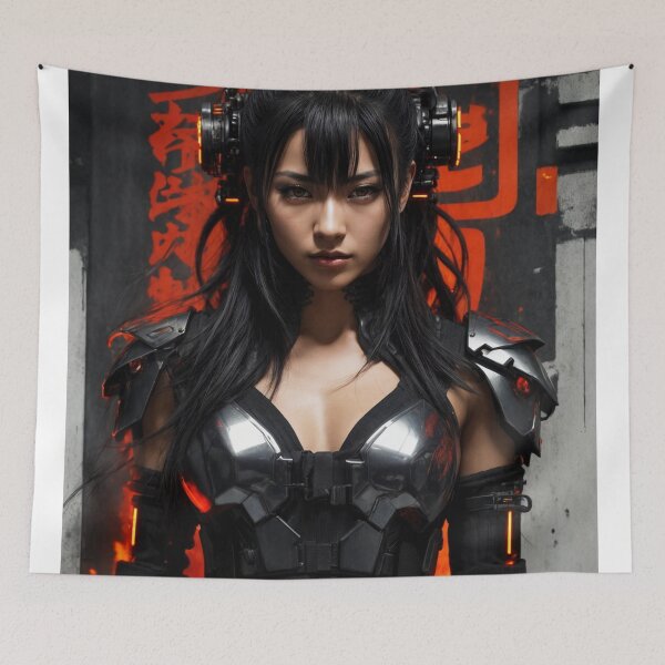 Item preview, Lena Lethalstrike - Cyberpunk Ninja Assassin designed and sold by colincharisma.