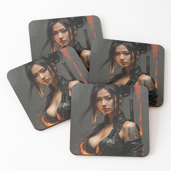 Item preview, Lena Lethalstrike - Cyberpunk Ninja Assassin designed and sold by colincharisma.