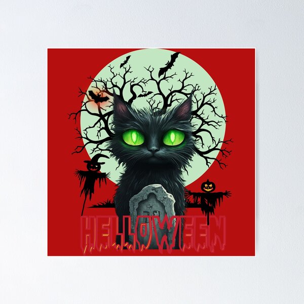 Item preview, Black Cat Halloween Magic T-shirt designed and sold by TrebdoraCrafts.
