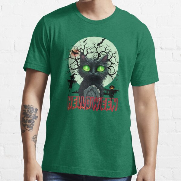 Item preview, Black Cat Halloween Magic T-shirt designed and sold by TrebdoraCrafts.