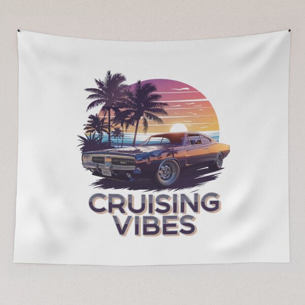 Item preview, Charger Cruising Vibes designed and sold by CookiesMerch.