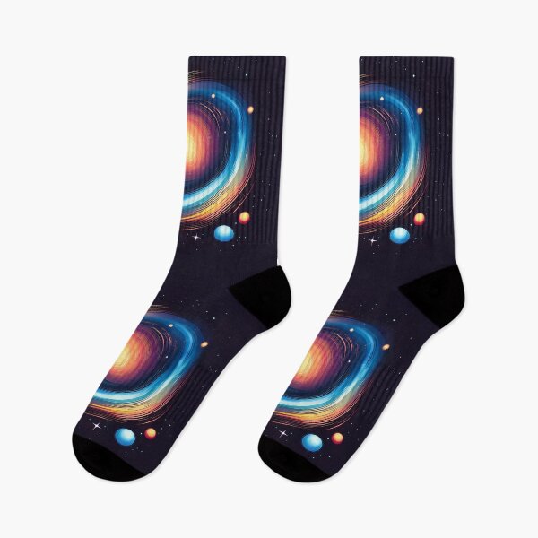 Item preview, A dynamic, colorful galaxy swirling in deep space, with textured stars and nebulae. designed and sold by HEMRO.