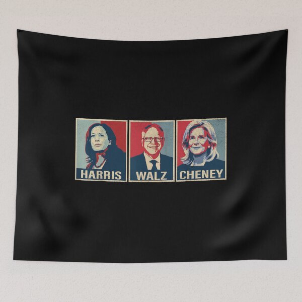 Item preview, Harris Walz Cheney - Thank You Liz Republican Save Democracy designed and sold by ThamirArtistry.