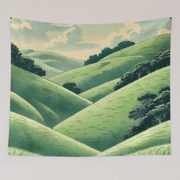 Item preview, Arriving at Goki - A Contemporary Ukiyo-e Nature Landscape designed and sold by Kijiermono.