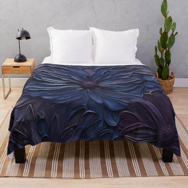 Item preview, Textured Moody Flowers - Moody Flower Pattern designed and sold by Urbanwraps.